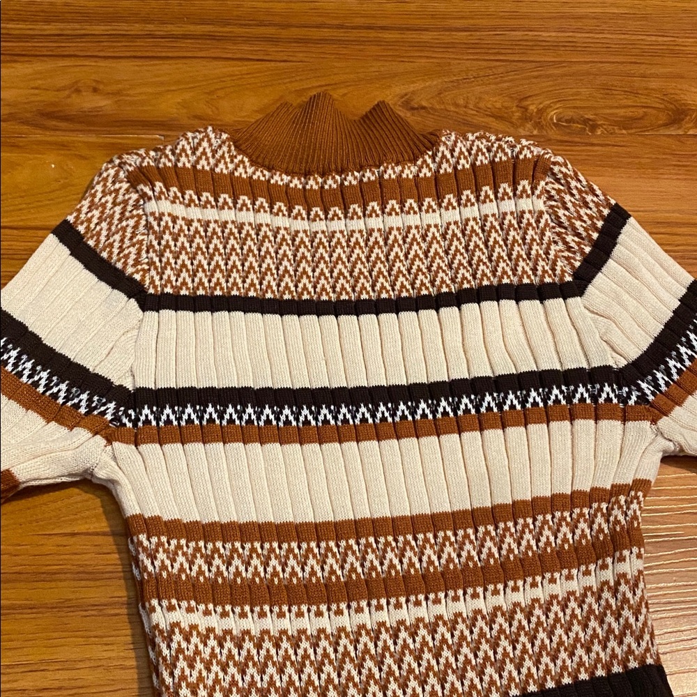 Elegant Striped Long Sleeve Dress